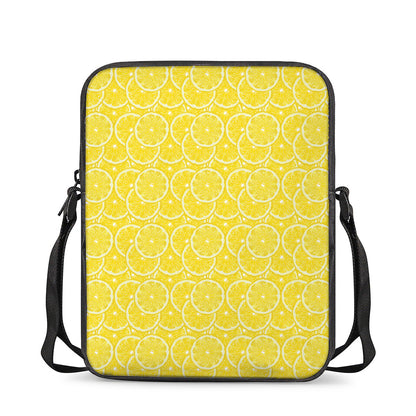 Lemon Slices Pattern Print Rectangular Crossbody Bag