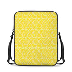 Lemon Slices Pattern Print Rectangular Crossbody Bag