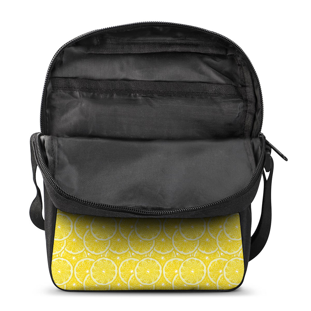 Lemon Slices Pattern Print Rectangular Crossbody Bag