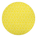 Lemon Slices Pattern Print Round Blanket