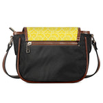 Lemon Slices Pattern Print Saddle Bag