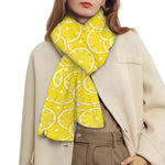 Lemon Slices Pattern Print Scarf
