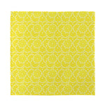 Lemon Slices Pattern Print Silk Bandana