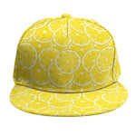 Lemon Slices Pattern Print Snapback Cap