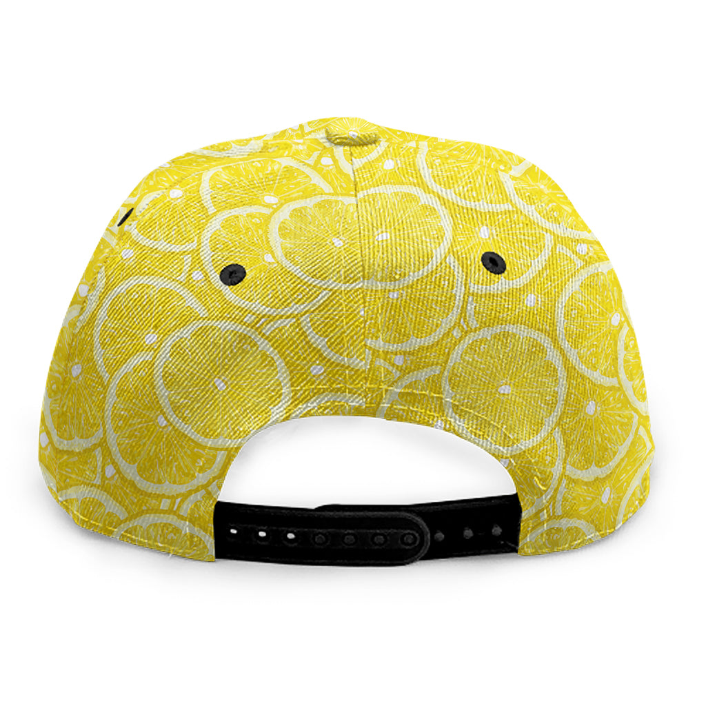 Lemon Slices Pattern Print Snapback Cap