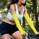 Lemon Slices Pattern Print Sun Protection Arm Sleeves