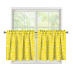 Lemon Slices Pattern Print Tier Curtains