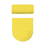 Lemon Slices Pattern Print Toilet Lid And Tank Cover Set