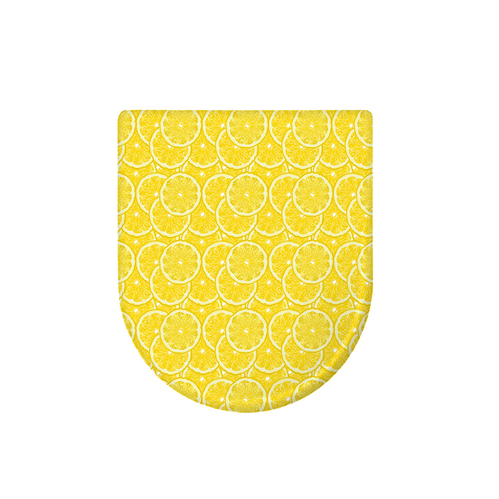 Lemon Slices Pattern Print Toilet Lid Cover
