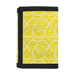 Lemon Slices Pattern Print Trifold Wallet