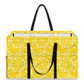 Lemon Slices Pattern Print Utility Tote Bag