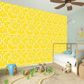 Lemon Slices Pattern Print Wall Sticker
