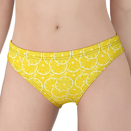 Lemon Slices Pattern Print Women's Panties