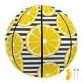 Lemon Striped Pattern Print Basketball