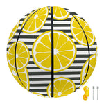 Lemon Striped Pattern Print Basketball