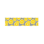 Lemon Striped Pattern Print Bed Runner