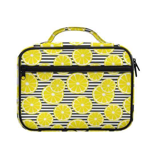 Lemon Striped Pattern Print Briefcase Bible Bag