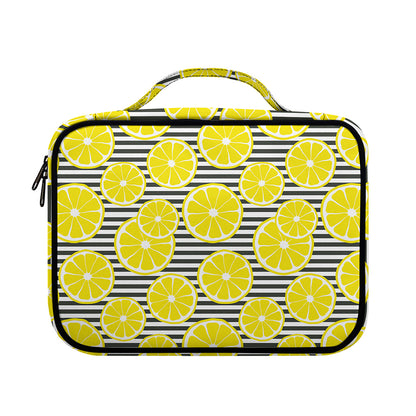 Lemon Striped Pattern Print Briefcase Bible Bag
