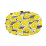 Lemon Striped Pattern Print Car Side Mirror Covers