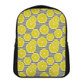 Lemon Striped Pattern Print Casual Backpack