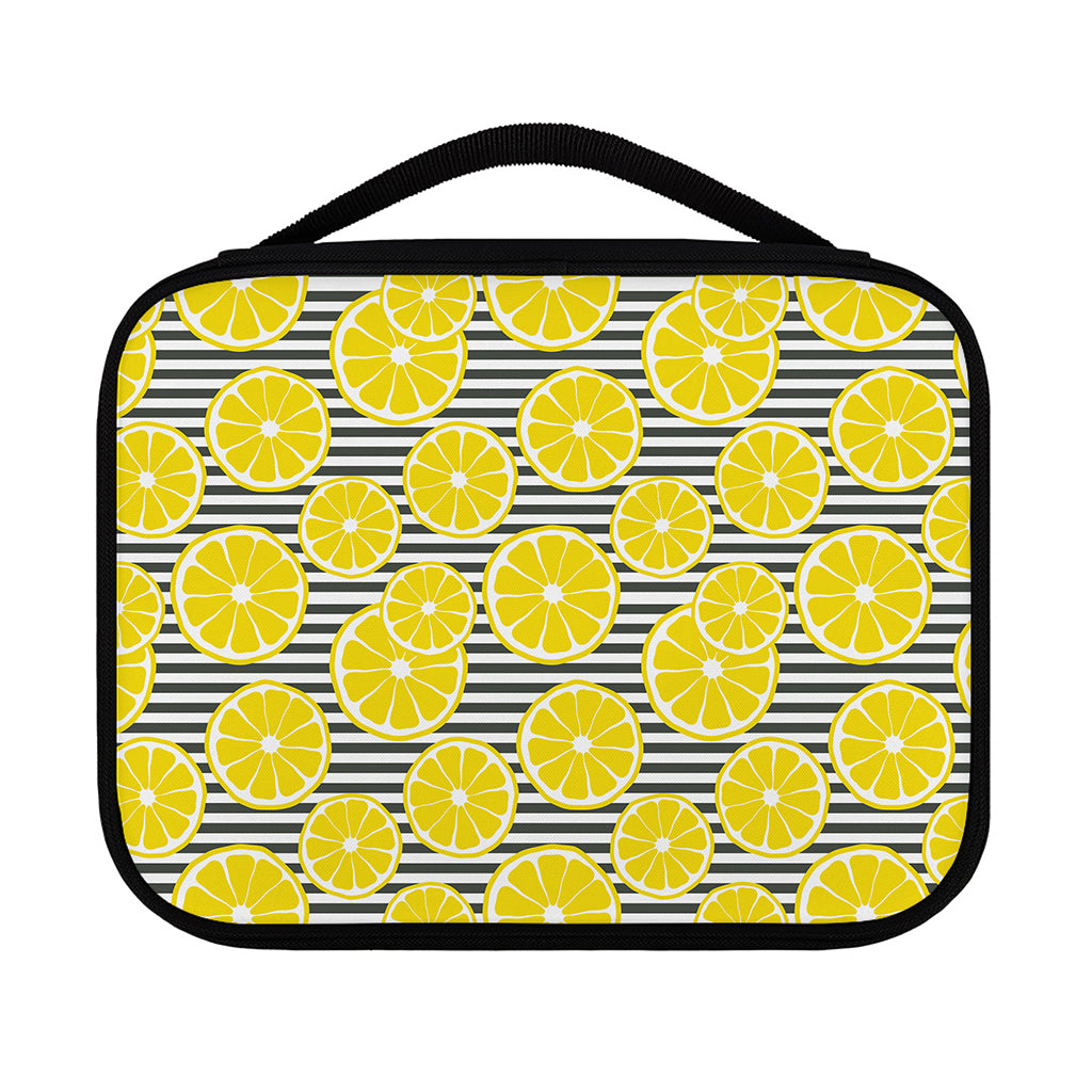 Lemon Striped Pattern Print Classic Bible Case
