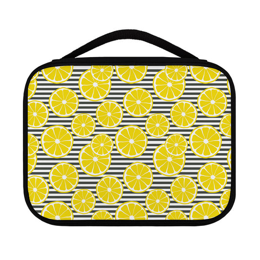 Lemon Striped Pattern Print Classic Bible Case