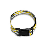 Lemon Striped Pattern Print Dog Collar