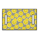 Lemon Striped Pattern Print Golf Cart Seat Cover