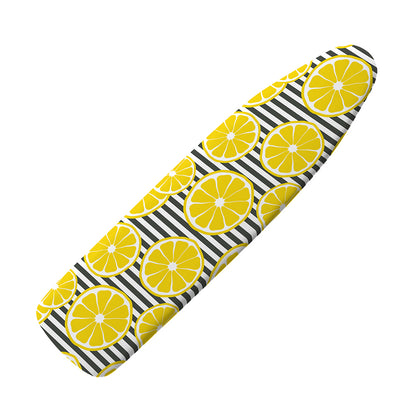 Lemon Striped Pattern Print Ironing Board Cover