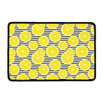 Lemon Striped Pattern Print Kitchen Mat