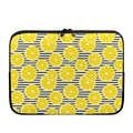 Lemon Striped Pattern Print Laptop Sleeve