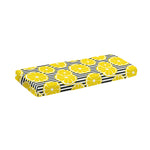 Lemon Striped Pattern Print Piano Keyboard Cover