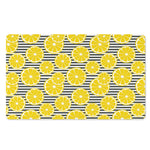 Lemon Striped Pattern Print Polyester Doormat