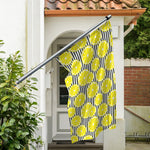 Lemon Striped Pattern Print Polyester Flag