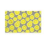 Lemon Striped Pattern Print Polyester Flag