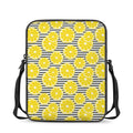 Lemon Striped Pattern Print Rectangular Crossbody Bag