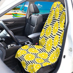 Lemon Striped Pattern Print Waterproof Car Seat Cover