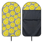 Lemon Striped Pattern Print Waterproof Car Seat Cover