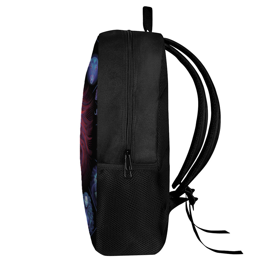 Leo And Astrological Signs Print 17 Inch Backpack