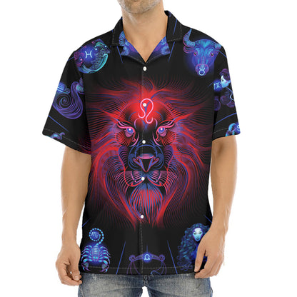 Leo And Astrological Signs Print Aloha Shirt