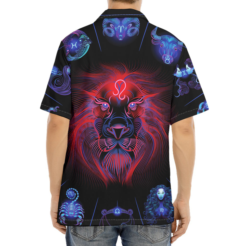 Leo And Astrological Signs Print Aloha Shirt