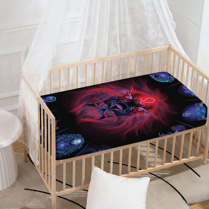Leo And Astrological Signs Print Baby Crib Sheet