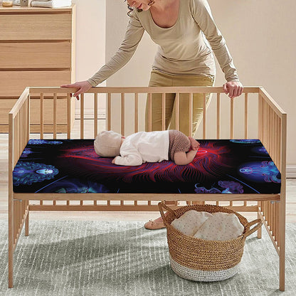 Leo And Astrological Signs Print Baby Crib Sheet