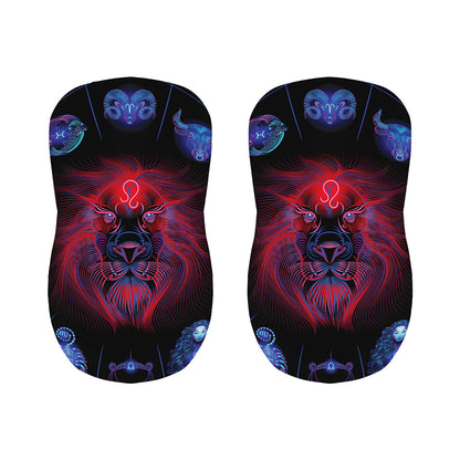 Leo And Astrological Signs Print Bar Stool Covers