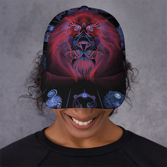 Leo And Astrological Signs Print Baseball Cap