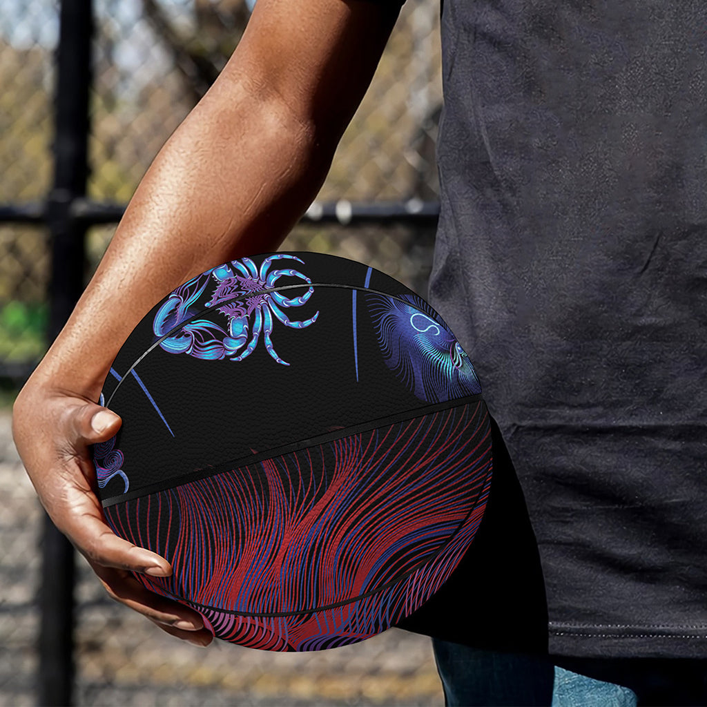 Leo And Astrological Signs Print Basketball