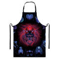 Leo And Astrological Signs Print Bib Apron With Pocket