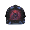 Leo And Astrological Signs Print Black Mesh Trucker Hat