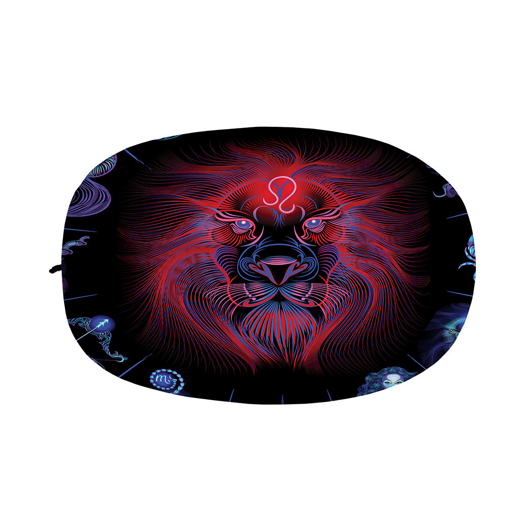 Leo And Astrological Signs Print Car Side Mirror Covers