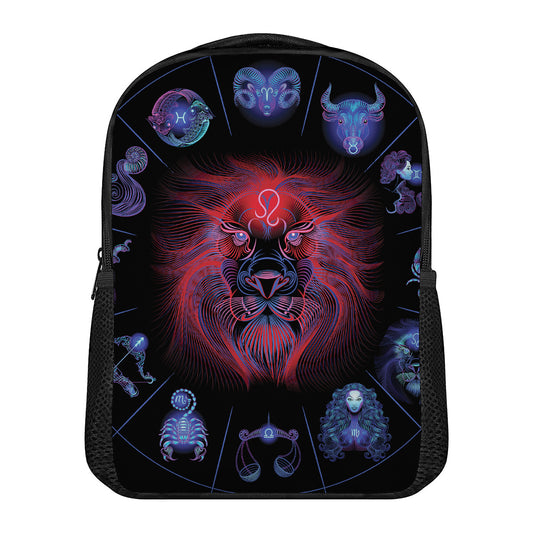 Leo And Astrological Signs Print Casual Backpack